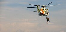 A Cyprus Air Force AW139 SAR helicopter during a search and rescue demonstration CY AF AW139 Helicopter.jpg