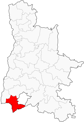 Kanton na mapě departementu Drôme