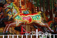 Horse on Carousel, Princes Street Gardens, Edi...