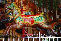 Horse on Carousel, Princes Street Gardens, Edi...
