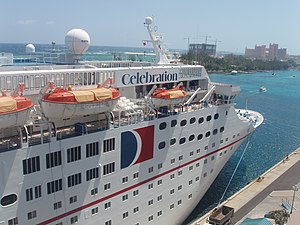 English: The cruise ship Celebration when it w...