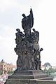 プラハ、カレル橋の欄干にあるザビエル像