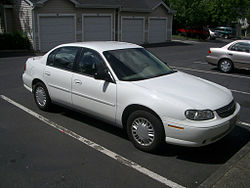 A Chevrolet Classic rental car based on the Chevrolet Malibu