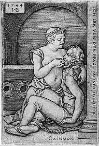 Cimon et Pera Hans Sebald Beham (1500-1550)