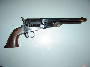 Reproduction of a Colt Model 1860 Navy Revolver.