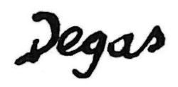 Edgar Degasʼ signatur