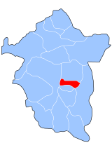 Enugu Norte (vermelho) no estado de Enugu (azul)