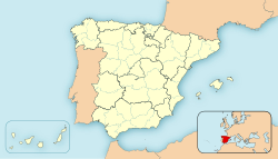 Ibiza ubicada en España