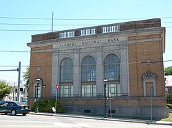 Farmers National Bank Building, built in 1926 in Pennsburg, May 2015