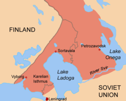 Location of Eastern Karelia