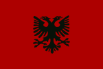 Vlag van die Vorstedom Albanië, 1920 tot 1925 en die Albanese Republiek, 1926 tot 1926