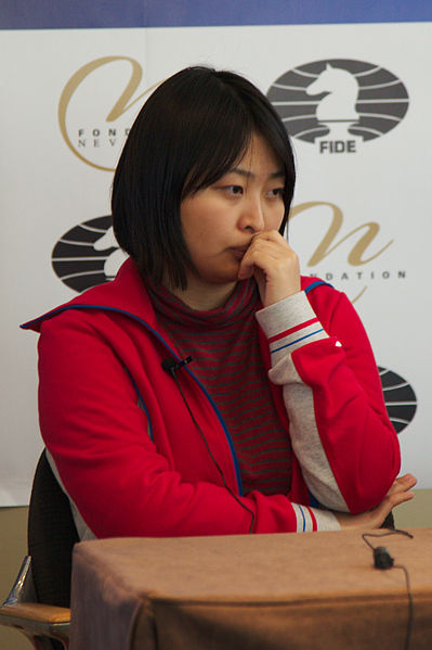 File:Fondation Neva Women's Grand Prix Geneva 11-05-2013 - Ju Wenjun during the press conference.jpg