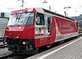 Locomotive Ge 4/4III 651 en gare de Disentis