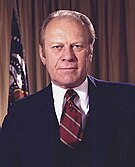 38th President of the United States Gerald Rudolph Ford Jr. (B. A. 1935, HLLD 1974)