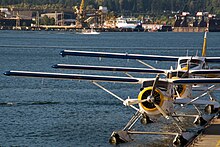 A lineup of Harbour Air Seaplanes: two DHC-2s and a DHC-3 Harbour Air.jpg