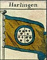De vlag van Harlingen volgens Bowles (1783)