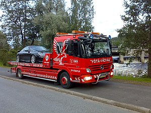 Tow truck on duty, Hinaus-Team Oy, Jyväskylä, ...