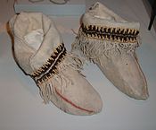 Late 19th-century Hupa moccasins, Stanford