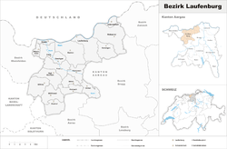 Location of Laufenburg District