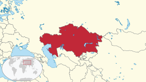 Kasahstani asendikaart