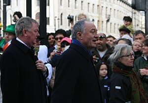 Ken Livingstone, Mayor of London, taking part ...