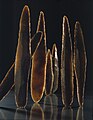 Exemples de poignards en silex, (2700-2200 av. J.C.), Grand Préssigny, Bevaix, Auvernier (Neuchâtel).