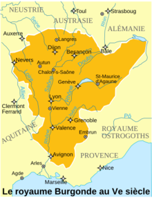 1er Royaume de Bourgogne dans Ma Bourgogne En détails 220px-Le_royaume_Burgonde_au_Ve_si%C3%A8cle