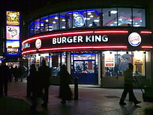 A Burger King in London, England