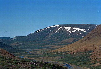 The Cabox, die höchste Erhebung des Gebirgszugs