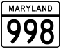 MD Route 998.svg
