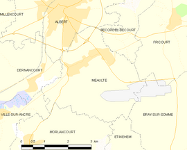 Mapa obce Méaulte