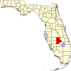 A região central da Flórida, no condado de Highlands, em uma área conhecida como Lake Wales Ridge, é o habitat onde O. floridanus é espécie endêmica.[2]