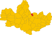 Locatie van Camparada in Monza e Brianza (MB)