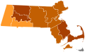 1828 United States Presidential Election in Massachusetts by County