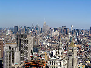English: The Midtown Manhattan skyline in New ...