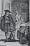Moliere Tartuffe, Kupferstich von 1682
