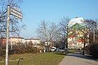 Monimbóplatz mit der Kopie des Wandbildes; Zustand 2011