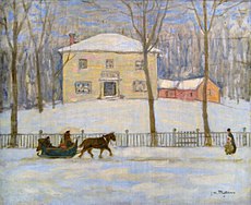 Old Holton House, Montreal,óleo sobre tela, 1908-09