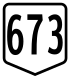 Route 673 shield