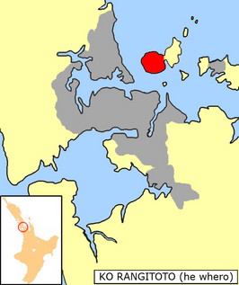 Kaart van Rangitoto