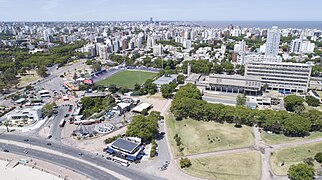 Parque Rodó, Vista aérea, Montevideo, Uruguay.