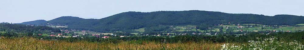 Pasmo Glichowca, widok z południowo-wschodniej strony