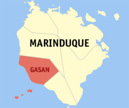 Kaart van Gasan