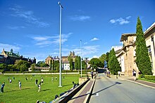 Sports fields along Physics Road Physics Road, University of Sydney.jpg