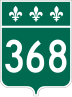 Route 368 marker