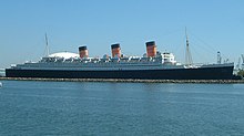 Photo du Queen Mary à Long Beach.