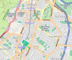 'n OpenStreetMap-straatkaart van Rondebosch