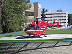 BK 117 som ambulanshelikopter i Calgary, Kanada