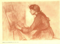 Nena dibuixant, publicado en Pèl & Ploma septiembre de 1903