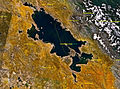Լճի արբանյակային պատկերը 1991 թվականին
